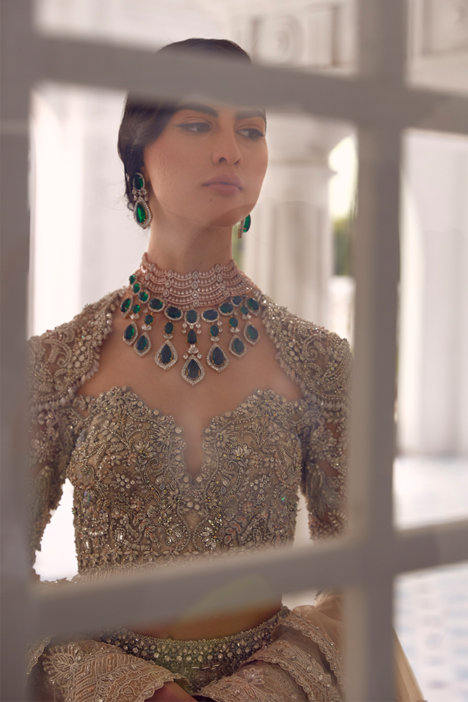 Suffuse - Iris Couture collection bridal ensemble Ayla's Atelier